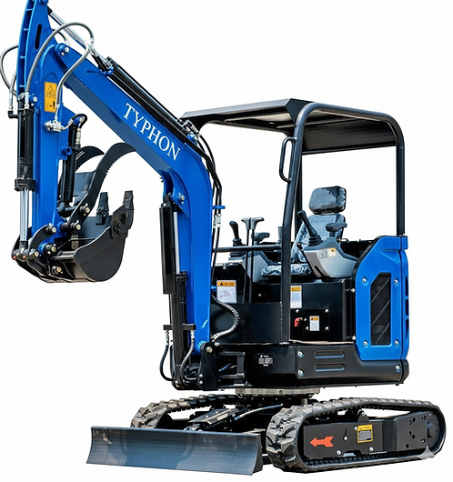 TYPHON TERROR X2 STORM Mini Excavator — Kubota V1505 - Image 8