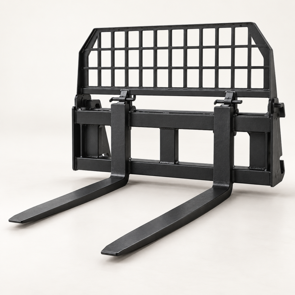 AI-generated illustration of pallet fork attachment — sample concept, not actual inventory