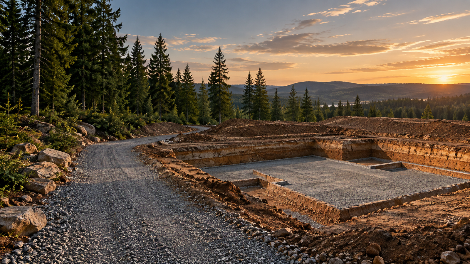 Illustrative earthworks project setting